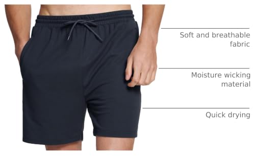 Image of BAMBOO COOL Men's Athletic Shorts, Quick Dry Running Workout with Pockets