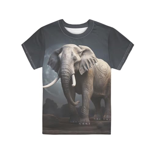 Image of Xhuibop Kids T Shirts for Boys Size 3-16 Girls Short Sleeve Sportswear Active Tops