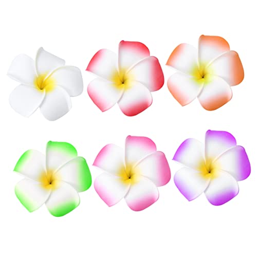 BESTYASH 20 Horquillas Para El Pelo Flores De Plumeria Decoraciones Hawaianas Flores Hawaianas Para El Pelo