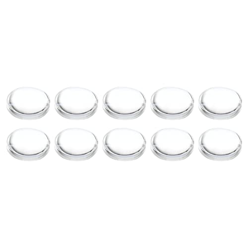 PATIKIL 直径16 mm 高さ6 mm 平凸レンズ 10個 アクリル LED光学凸コンデンサレンズ LED 懐中電灯 自転車ヘッドランプ用 透明