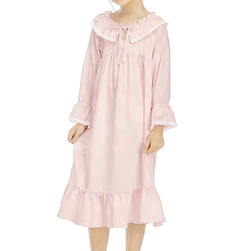 Robe de maison fille manches longues en tissu lâche et ultra doux 5-13 ans