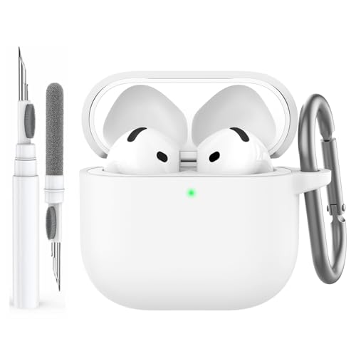 AhaStyle AirPods 4 P[X Jo[ (2024) \tgVR[ AirPods 4 P[X N[jOLbgt Apple AirPods 4p t{fB ϏՌJo[ XL USB-C[dP[X CX[dΉ