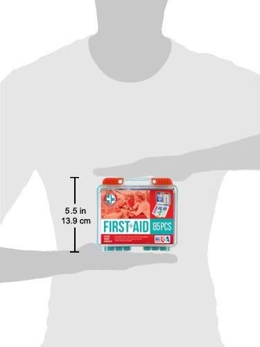 Be Smart Get Prepared 85 Piece First Aid Kit: Clean, Treat, Protect Minor Cuts, Scrapes. Home, Office, Car, School, Business, Travel, Emergency, Survival, Hunting, Outdoor, Camping & Sports, Fsa Hsa #TOP6