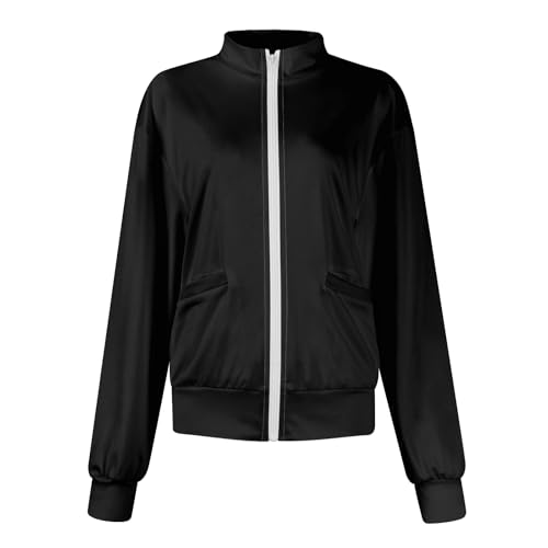 Scrub Jackets for Woman Zip Up Long Sleeve Tops Print Plus Size Womens Scrubs for Women Nursing Shirts with Pockets