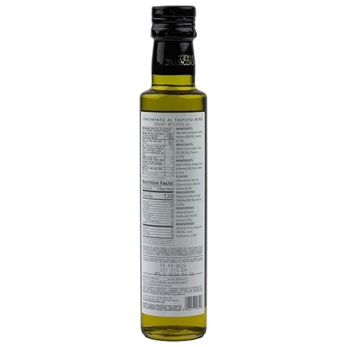 Food-United Trüffel-Öl Set 2 x 250ml von TERRE FRANCESCANE Extra Natives Olivenöl mit weißem und schwarzem Trüffel-Aroma Premium-Trüffelöl aus Italien für Feinschmecker-innen Gourmetküche (1)