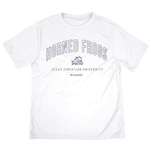 Official NCAA Collegiate Youth Kids for Boys & Girls Sport Active T-Shirt Curved Name Collection