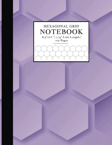 Hexagonal Graph Paper Notebook 8.5