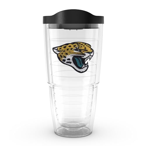 Image of Tervis Made in USA Double Walled NFL Jacksonville Jaguars Insulated Tumbler Cup Keeps Drinks Cold & Hot, 24oz, Primary Logo