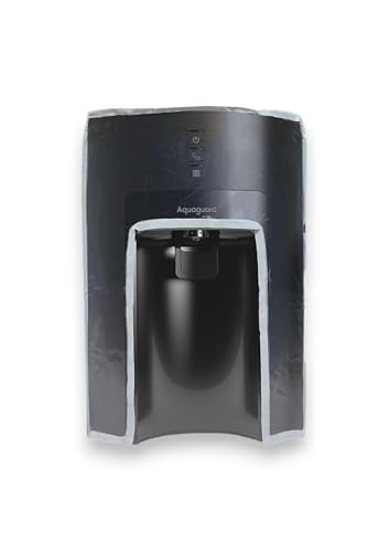 Image of Alora Water Purifier Cover for Aqquaguard Delight Aquasaver RO+UV+UF+MC - Waterproof, Dustproof, Oil & Stain Resistant, Transparent Window, Velcro Closure