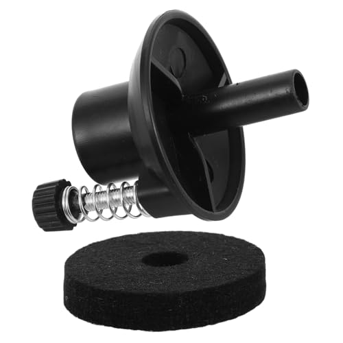 LALADEFIEE 1 セット ドラムハイハットホルダー 自転車 研磨板研磨ホイール 指輪 ヘアブラケット ドラムスタンドパーツ ドラムパーカッションアクセサリー 羊毛フェルト Black