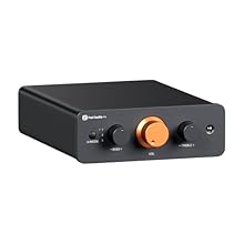 Mini Control Hub: The P4 supports up to 3 RCA inputs, allowing easy connection to CD players, streamers, DACs, cassette decks, and turntables with built-in phono preamp. Switch between sources with a click for seamless audio control. Practical and Us...