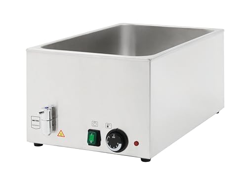Metro Professional Bain Marie électrique GBM1150, en Acier Inoxydable, 24 l, Chauffage Alimentaire pour GN 1/1, Plage de température jusqu'à 90 °C,...