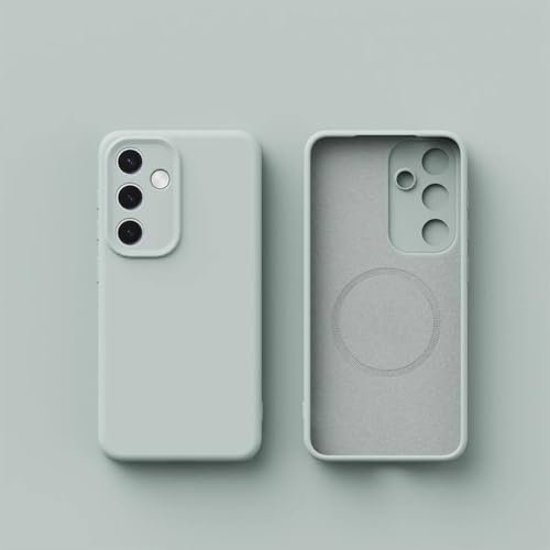 Coque Samsung S24 Ultra silicone liquide magnétique protection mate souple antichoc