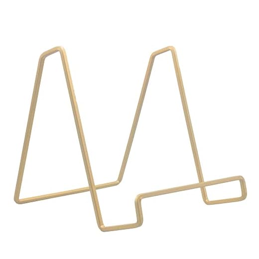 TRIPAR 50226 6.5 Inch Gold Color Metal Square Wire Stand