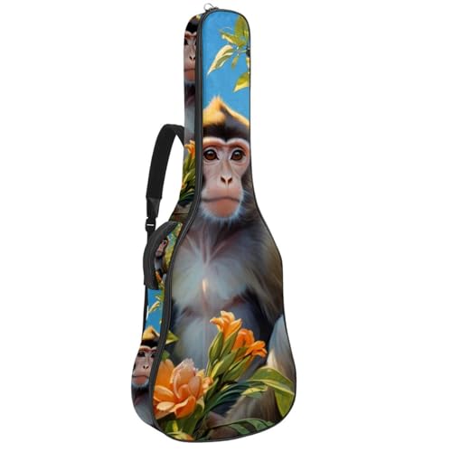 Sac étanche pour guitare acoustique avec couche de protection antichoc et poche