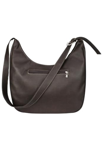 Lenna's Hobo Bag Bolsa Transversal Tamanho Grande Casual Fashion LE11 Marrom