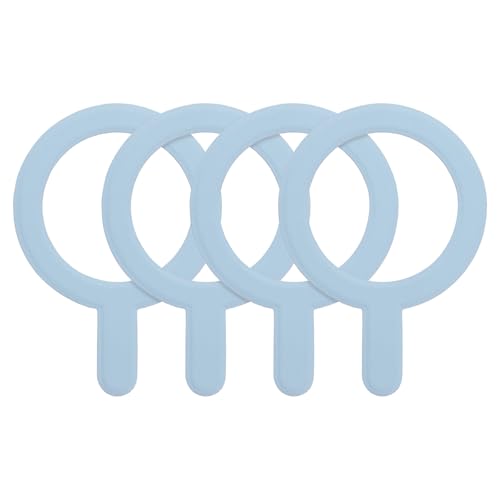 Anneaux d'adaptation magnétiques uxcell bleu ciel pour étui de téléphone portable x4