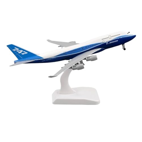 BMAONZ 20 Cm para Modelo Avión Aleación B747 con Rueda para Regalos O Decoraciones De Exhibición para Entusiastas La Aviación Avión En Miniatura