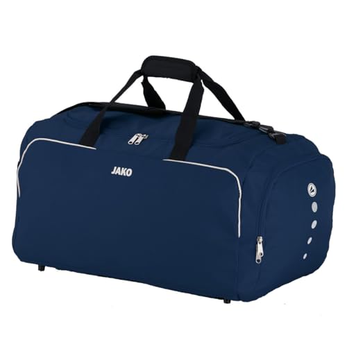 JAKO Sporttasche Herren Classico - Gym Bag mit Innentasche, geräumigem Hauptfach mit 2 Wege-Reißverschluss & Mesh-Fach, Verstellbarer Schultergurt