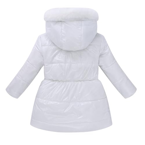 Image of Teen Kids Leather Puffer Jackets Winter Waterproof Fleece Lined Down Coats Boys Girls Padded Warm Quilted Outwear