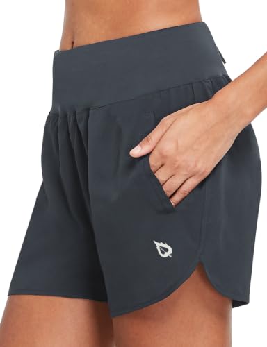 baleaf Women's 5' Running Workout Athletic Shorts with...