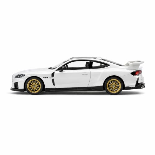 Image of Wizplex MSZ BMW 3.0 CSL 1:43 Scale Officially Licensed Die Cast Metal Car - Pull Back Sports Coupe with Openable Front Doors, Collectible Showpiece for Kids 6+ & Car Enthusiasts