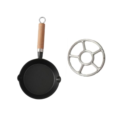 LIGIGWASH 1 Juego Sartén Antiadherente Freír Huevos con Soporte de Utensilio de Cocina Multiusos