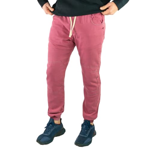 Jeanstrack MONTAN Pantaloni da Arrampicata Trekking Escursionismo All'aperto, Slavato (IT, Testo, L, Regular, Regular, Russet)