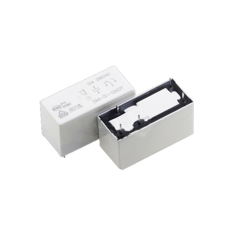 Relais 5V 12V 24V SM-S-124DT électromécanique 16A 8 broches pour circuit imprimé