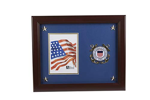 Allied Frame Us Coast Guard Medallion Portrait Picture Frame With Stars - 5 X 7 Inch #TOP5