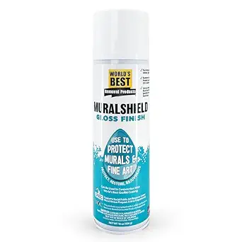 MuralShield Clear Fine Art & Mural Protective Coating, Gloss Finish, 15oz Can