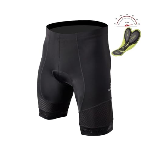 Calzas Ciclistas para Hombre M con Gel 3D Negras miniatura 3