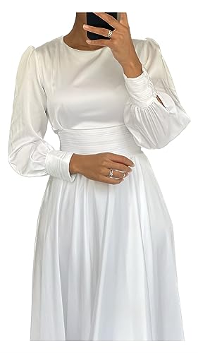 Robe de soirée blanche pour mariage et grands cocktails d'été taille 40