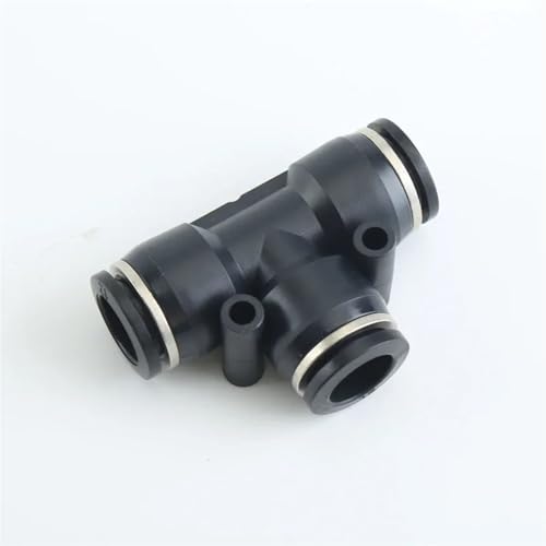 Raccord rapide pneumatique 6mm noir haute performance PE
