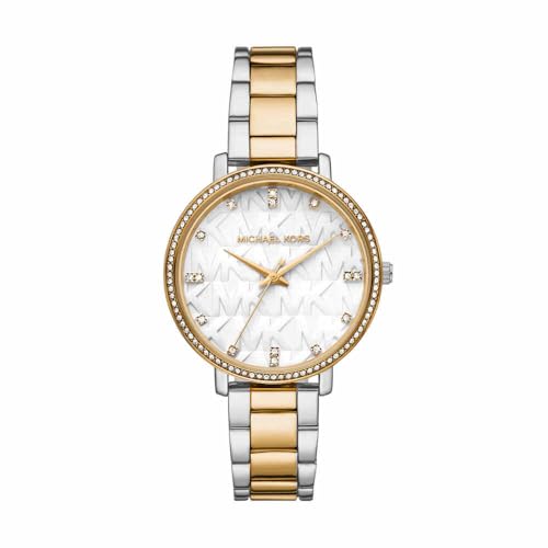 Michael Kors Donna Orologio Pyper, movimento al quarzo a tre lancette con cinturino in acciaio inox o in lega