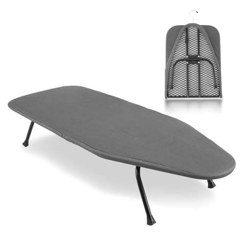 Ironing Board Tabletop Ironing Board Foldable Small Portable Pad with Heat Resistant Cover For Spaces Iron clothes