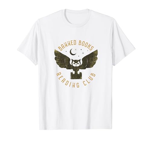 Banned Books Reading Club Retro Vintage Owl T-Shirt