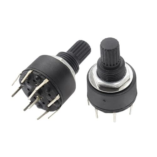 Interrupteur à bande rotative RS16 1 pôle 6 positions avec poignée de 15mm