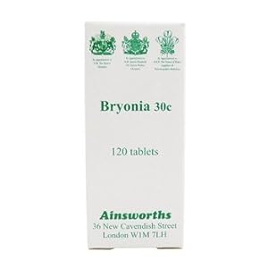 Ainsworths 30C Bryonia Homoeopathic Remedy – Pack of 120 Tablets