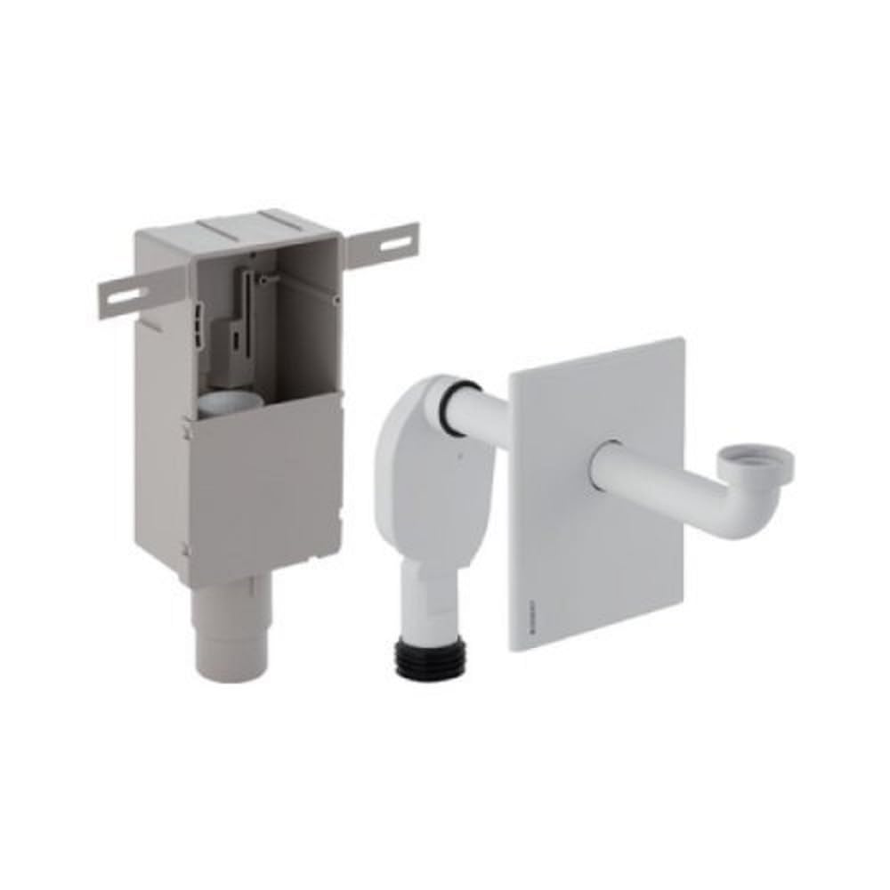 Geberit UP Siphon Odour Trap for Washbasin, Stainless Steel, Flush-Mounted, 151121001