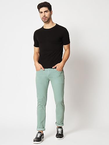 Image of KARGEENS Men Kargeens Men's Jeans Pant Slim Fit Stretchable Casual Wear Low Rise Cotton Blend Denim