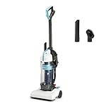 Amazon Basics Upright Bagless Vacuum Cleaner for Carpet and Hard Floors, With Crevice and Upholstery Tools, Detachable Handle, Lightweight (8.4 lbs), 1.7L Dust Cup, 720W, 18ft Cord, Black/White