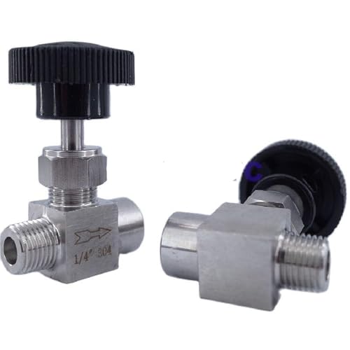 Vanne à aiguille de grue d'arrêt 1/4 pour circuit d'eau et compresseur - 4