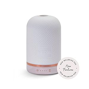 NEOM – Wellbeing Pod | Premium Ultrasonic Essential Oil Diffuser | Ceramic Cover, LED Light & Timer | Aromatherapy Diffuser | Home Fragrance | Gift