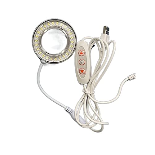 Lampe de microscope anneau lumineux réglable et USB pour laboratoire