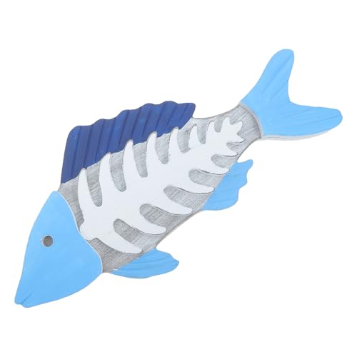 Poisson en bois déco murale 3D résistant à la décoloration pour maison