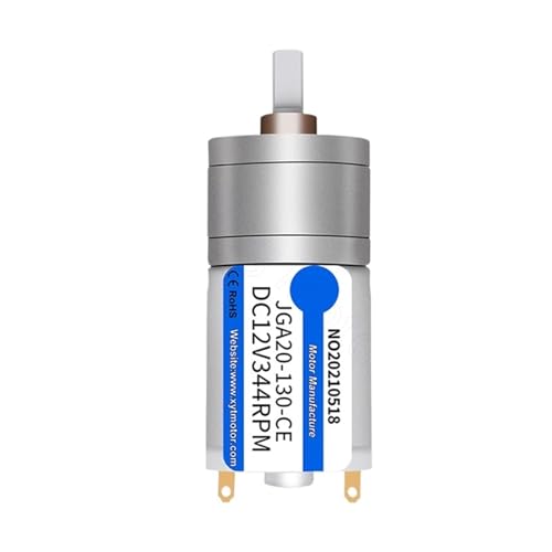 Motorreductor JGA20-130 de 12V con alta fuerza de torsion y velocidad regulable de 20RPM