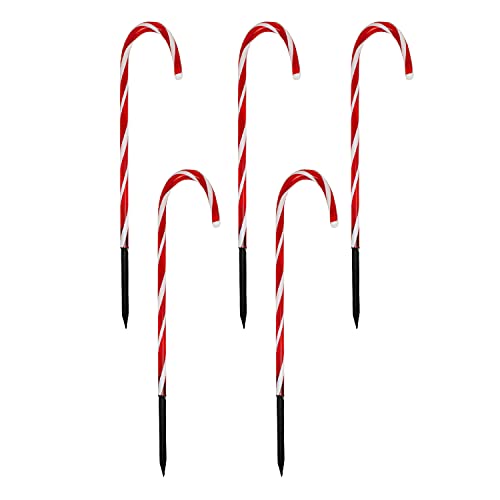 ToCi 5 x LED Zuckerstangen Leuchtstäbe 74 cm – Weihnachtsbeleuchtung...