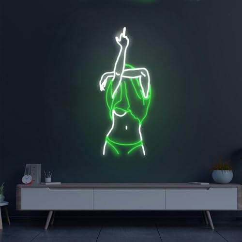 Image of Lady Neon Signs for Wall Decor 20 inches Led Women Sexy Lady Body Lights Sign for Birthday Party Bedroom Bar Club Game Room Decoration Gift