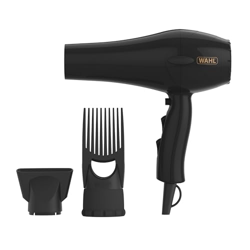 WAHL PowerPik 2 Hairdryer, Sèche-cheveux pour femmes, sèche-cheveux avec embout Pik, sèche-cheveux afro, cheveux afro-caribéens, trois réglages de...
